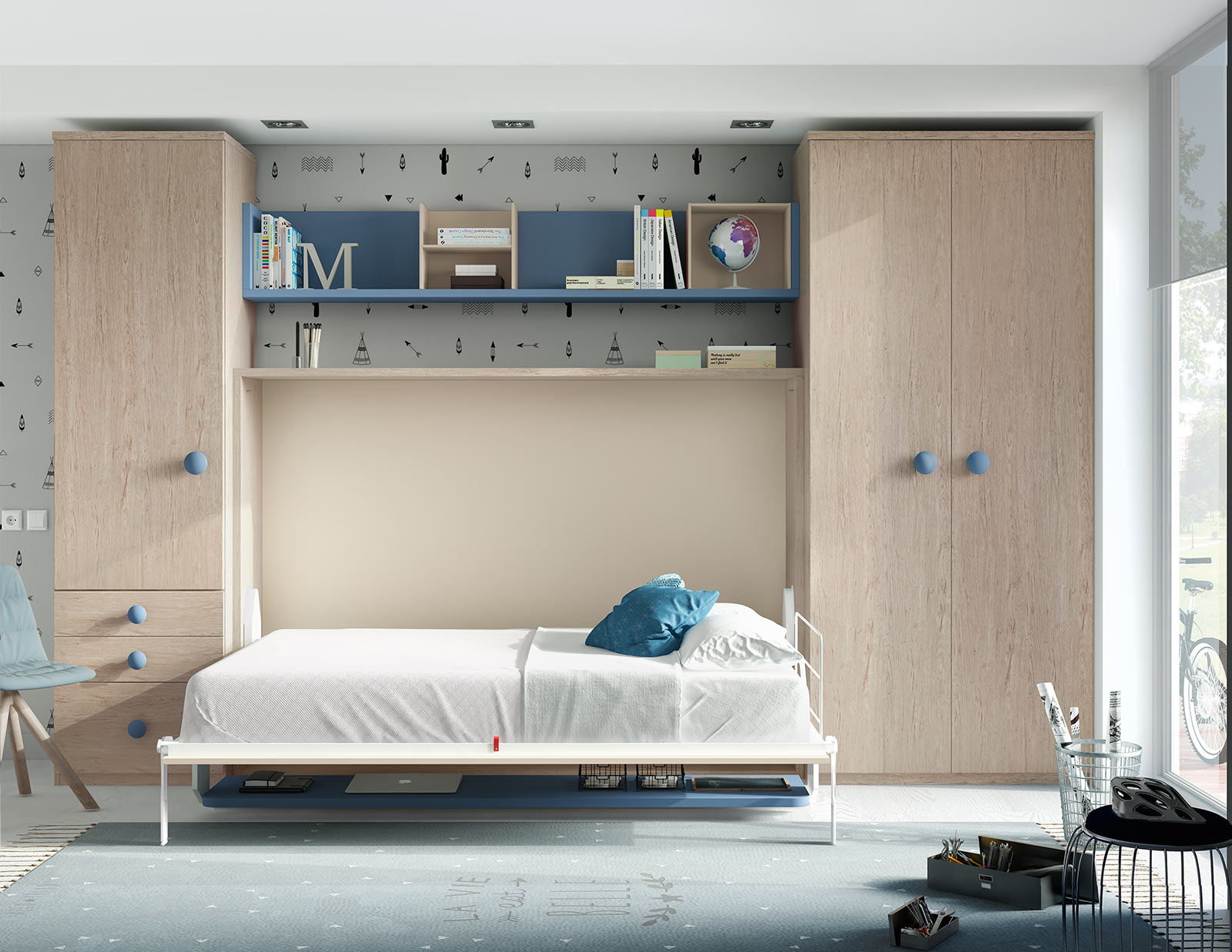 london wallbed company space deskbed 2b