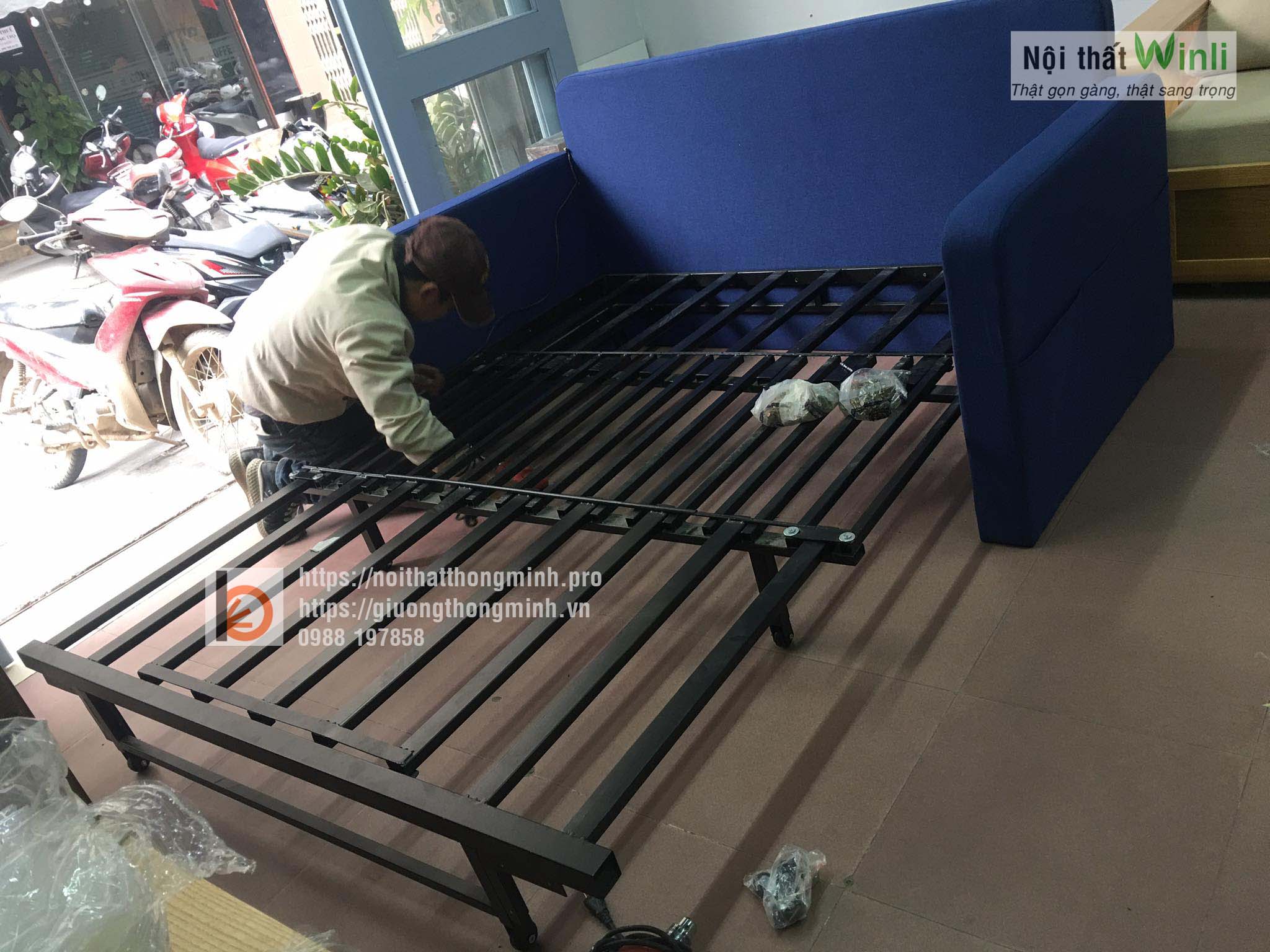 sofa giường thông minh bọc nỉ toàn bộ sofa giường bọc nỉ toàn bộ2