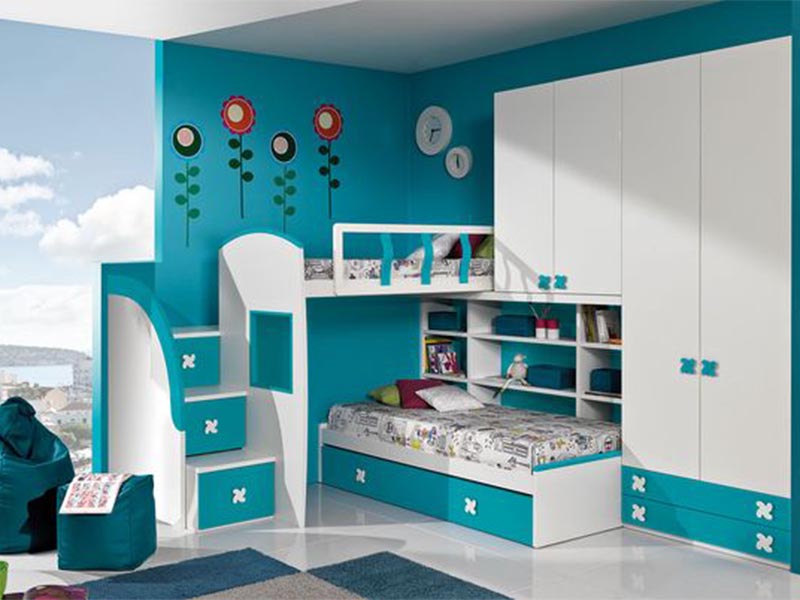 Tổng hợp một số mẫu giường thông minh cho 2 bé xinh hết nấc giuong thong minh cho be 60