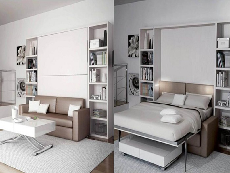 10 Space Saving Furniture Pieces Perfect For Small HDBs And Condos slumbersofa classic sofa wall bed1