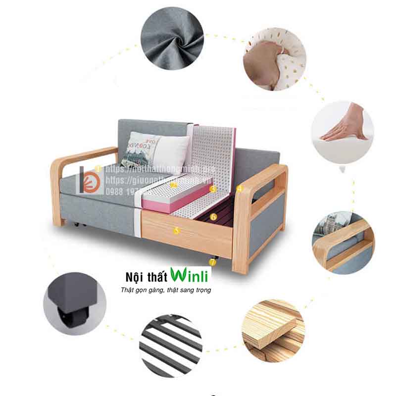 sofa giường gỗ nan sắt tay cong4 sofa giường gỗ nan sắt tay cong4