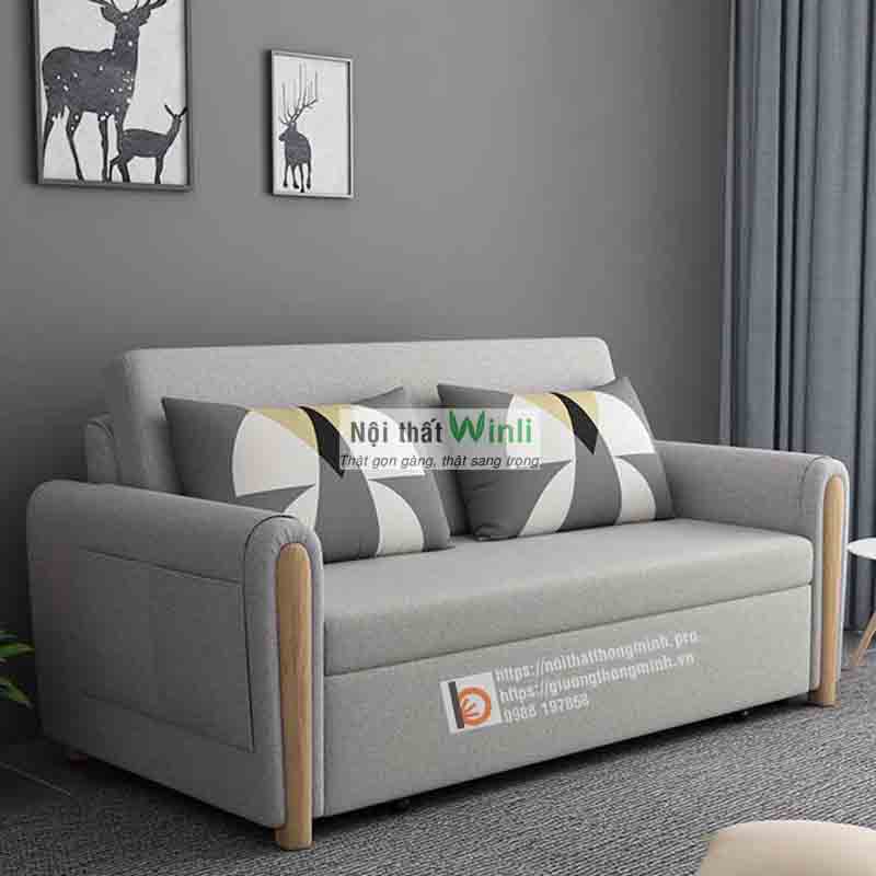 sofa giường thông minh bọc nỉ nan sắt sofa giường thông minh bọc nỉ nan sắt