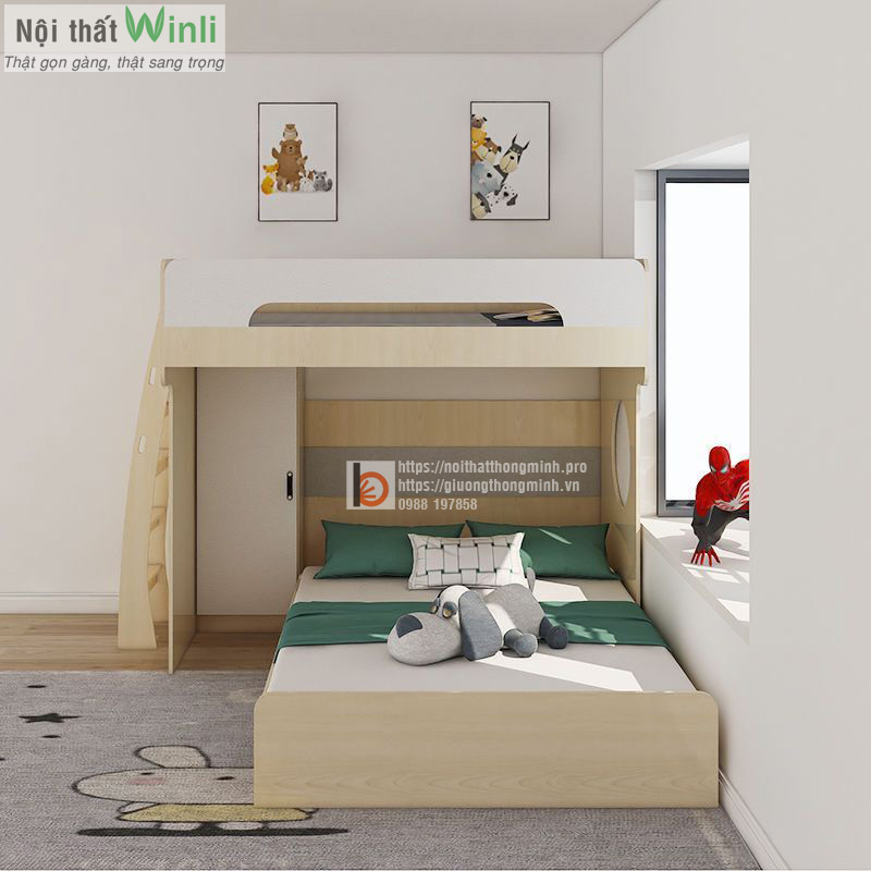 giường tầng gỗ CN cho bé2 giường tầng gỗ CN cho bé2